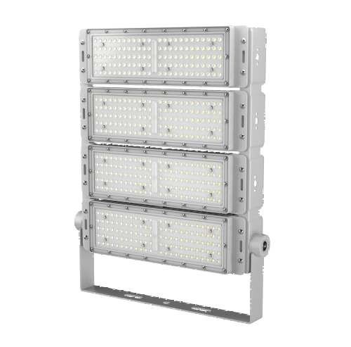 Oświetlenie powodziowe LED o mocy 400 W z wysokim masztem